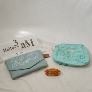 Hello 3am Floral Crossbody, Puffer Cosmetics Bags and Coin Purse